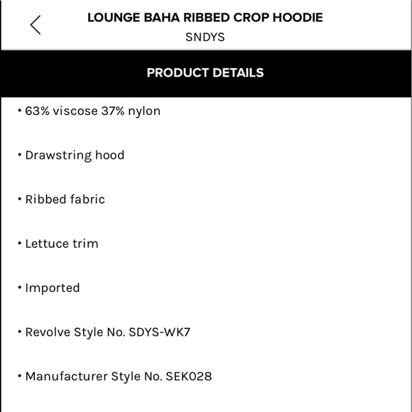 Revolve Lounge Cropped Hoodie//Lounge Knit Pant - Picture 3 of 5